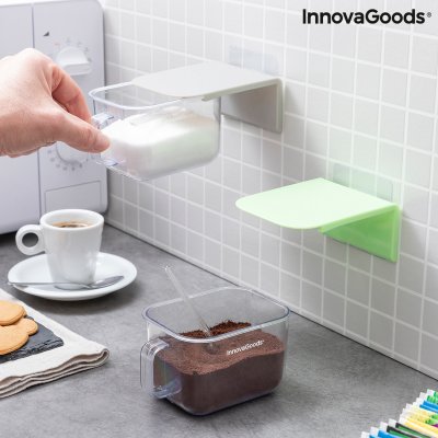 Löstagbara Självhäftande Köksbehållare Handstore InnovaGoods Förpackning med 2 masker