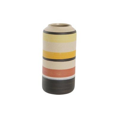 Vas DKD Home Decor Keramik Multicolour Senap (10,5 x 10,5 x 22,5 cm)