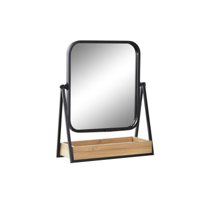 Förstorande Spegel DKD Home Decor Svart Metall (23 x 10 x 29 cm)
