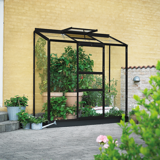 Altan 3 sektioner Glas, svart