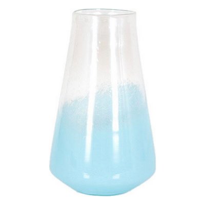 Vas DKD Home Decor Glas Blå (21 x 21 x 34,5 cm)