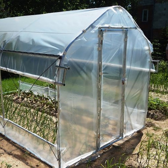 Tunnelväxthus Pro 5 kvm, 2 x 2,5 m, 2 dörrar