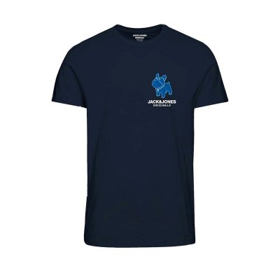 T-shirt med kortärm Herr Jack & Jones TEE SS CREW NECK FST 12232653 Marinblå (Storlek: S)