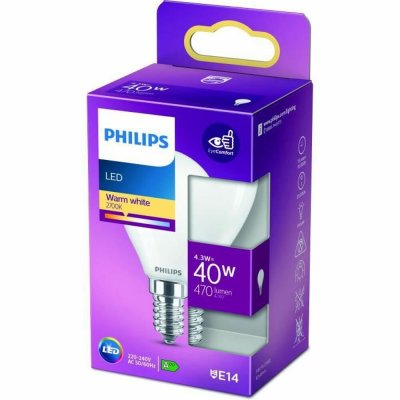 LED-lampa Philips E14 470 lm (4,5 x 8,2 cm) (2700 K)