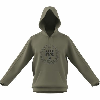 Tröja med huva Herr Adidas Emblem Graphic Grön (Storlek: L)