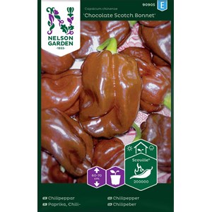 Fröpåse Nelson Garden Chilipeppar Chocolate Scotch Bonnet