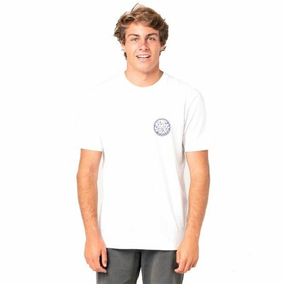 T-shirt med kortärm Herr Rip Curl Wetty Party Vit (Storlek: L)