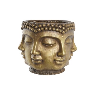 Kruka DKD Home Decor Gyllene Buddha Orientalisk Magnesium (34 x 34 x 30 cm)