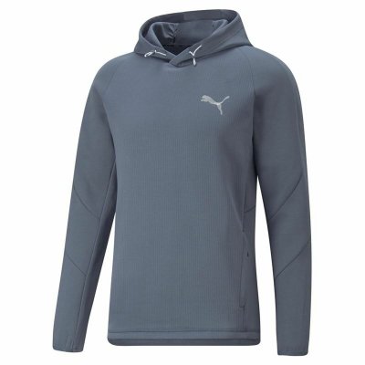 Tröja med huva Herr Puma Evostripe Blå (Storlek: L)