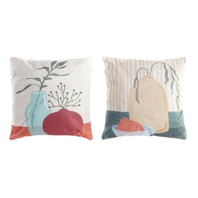 Kudde DKD Home Decor Polyester Multicolour (45 x 10 x 45 cm) (2 antal)