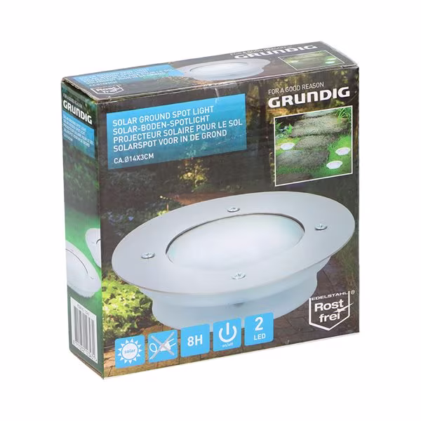 Grundig Solcellslampa LED Markbelysning