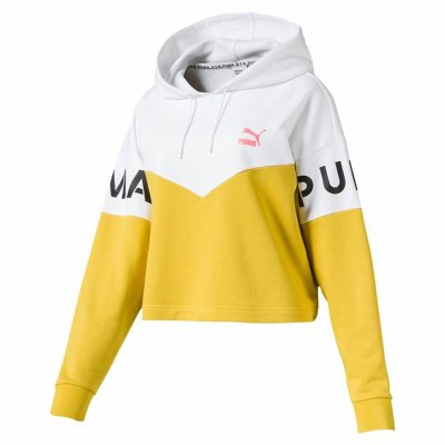 Tröja med huva Dam Puma XTG Gul (Storlek: M)