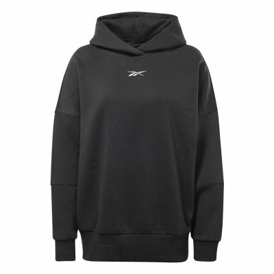 Tröja med huva Dam Reebok Studio Svart (Storlek: XS)