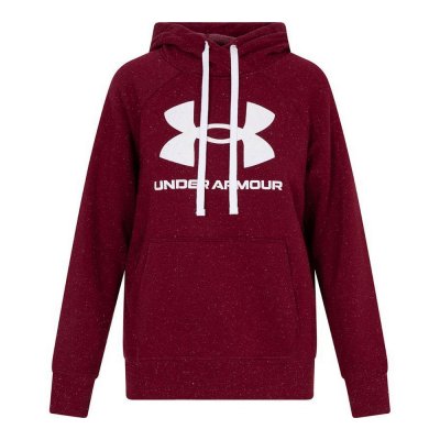 Tröja med huva Under Armour Fleece Rival Röd (Storlek: XS)