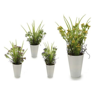 Kruka Vit Plast (12 x 30 x 12 cm) (14 x 30 x 14 cm)