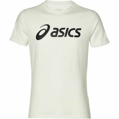 T-shirt med kortärm Herr Asics Big Logo Vit (Storlek: 2XL)