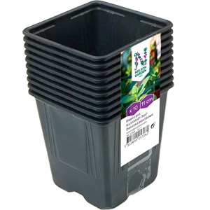 Plastkruka Nelson Garden fyrkantig 11 cm, 10-pack