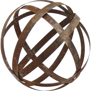 Trädgårdsdekoration Boll Rost 50 cm