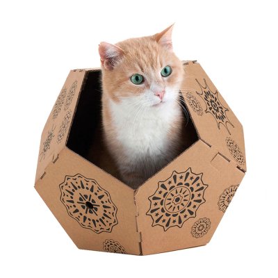Kattleksaken United Pets Tiger Brun Papp (45 x 47 x 38 cm)