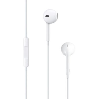 Hörlurar med Mikrofon Apple EarPods Vit 3.5 mm (Renoverade A)