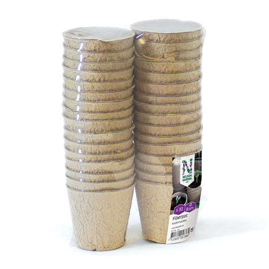 Fiberpot 8 cm, 32-pack