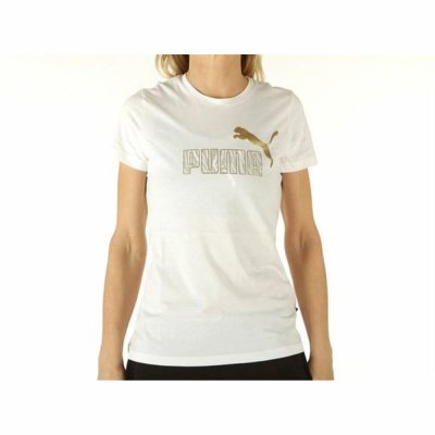 T-shirt med kortärm Dam Puma Graphic Tee Vit (Storlek: XS)
