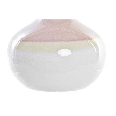 Vas DKD Home Decor Porslin Rosa Dvobarvna (16 x 16 x 16 cm)