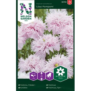 Fröer Nelson Garden Fjädervallmo Lilac Pompom