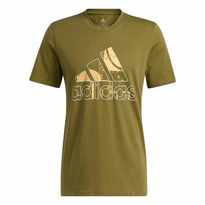 T-shirt med kortärm Herr Adidas Art Bos Graphic Oliv (Storlek: XS)