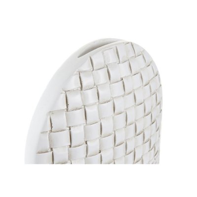 Vas DKD Home Decor Vit Harts Modern (18 x 6 x 28 cm)