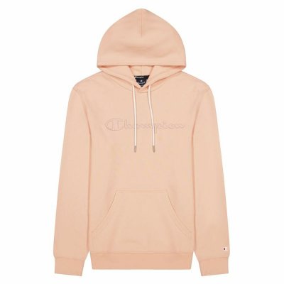 Tröja med huva Herr Champion Script Logo Rosa (Storlek: L)