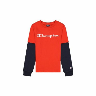 T-shirt med lång ärm Barn Champion Röd (Storlek: 11-12 år)