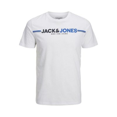 T-shirt med kortärm Herr JCOFREDERICK TEE SS Jack & Jones 22890 Vit (Storlek: L)