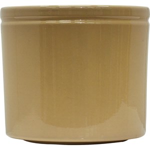 Kruka Cylinder Beige med rand, D13 cm