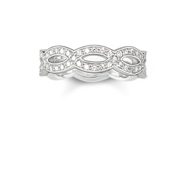 Ring Thomas Sabo TR1973-051 (Färg: Svart)