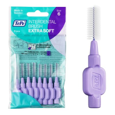 Interdentala borstar Tepe Lila Supermjuk (8 antal)
