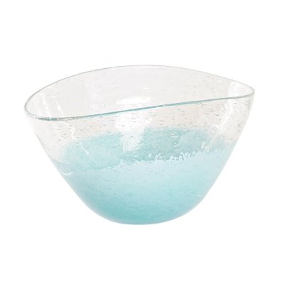 Bordsdekoration DKD Home Decor Glas Blå Transparent Medelhavs (27 x 20 x 15,5 cm)