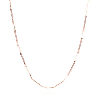Damhalsband Sif Jakobs C446-CZ-RG (35 cm)