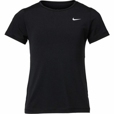 Barn T-shirt med kortärm Nike Pro Svart 92 % Polyester 8 % Spandex (Storlek: 8-10 år)