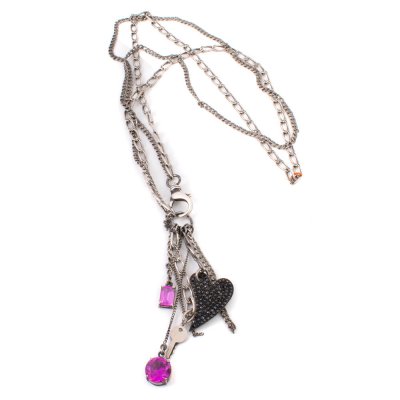 Damhalsband Folli Follie 3N8B129KP (50 cm)