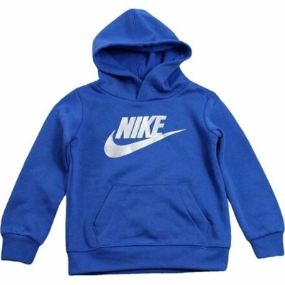 Tröja med huva Unisex Nike Metallic HBR Gifting Blå (Storlek: 2-3 år)