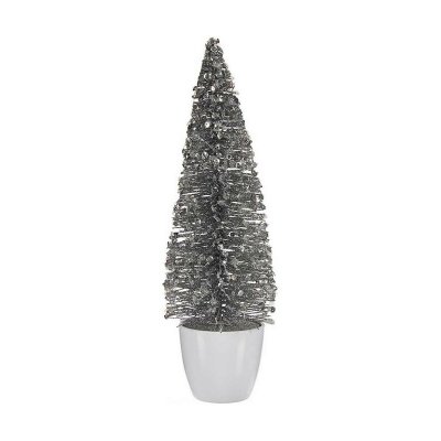 Julgran Medium Silvrig Vit Plast (10 x 33 x 10 cm)