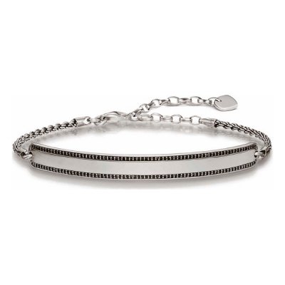 Unisexarmband Thomas Sabo LBA0009-643-11 Svart Silver Silvrig (Mått: 16,5-19,5 cm)