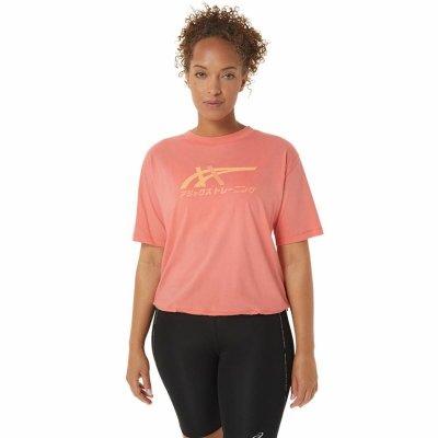 T-shirt med kortärm Dam Asics Tiger Rosa (Storlek: M)