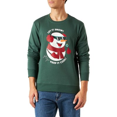 Tröja utan huva Herr JORTOON Jack & Jones 23149 Grön (Storlek: XXL)