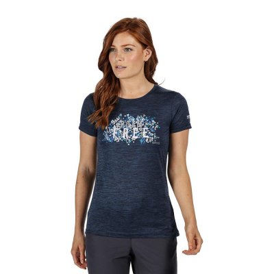 T-shirt med kortärm Dam Regatta Fingal V 40 Mörkgrå