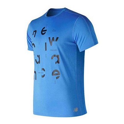 T-shirt med kortärm Herr PRNT ACCLRT New Balance MT91162 LCT (Storlek: L)