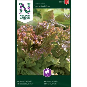 Fröer Nelson Garden Sallat Plock- New Red Fire