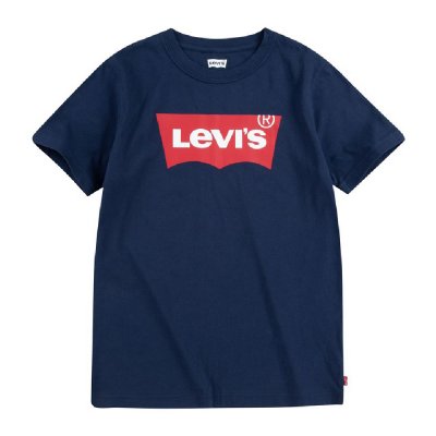 Barn T-shirt med kortärm Levi's Batwing Mörkblå Unisex (Storlek: 14 år)