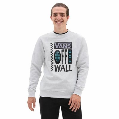 Tröja utan huva Herr Vans Global Vit (Storlek: L)